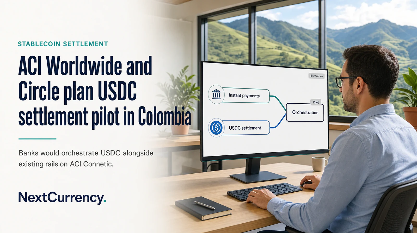 ACI Worldwide and Circle Plan Colombian Pilot to Bring USDC Settlement Into Existing Bank Payment Systems — editorial cover artwork