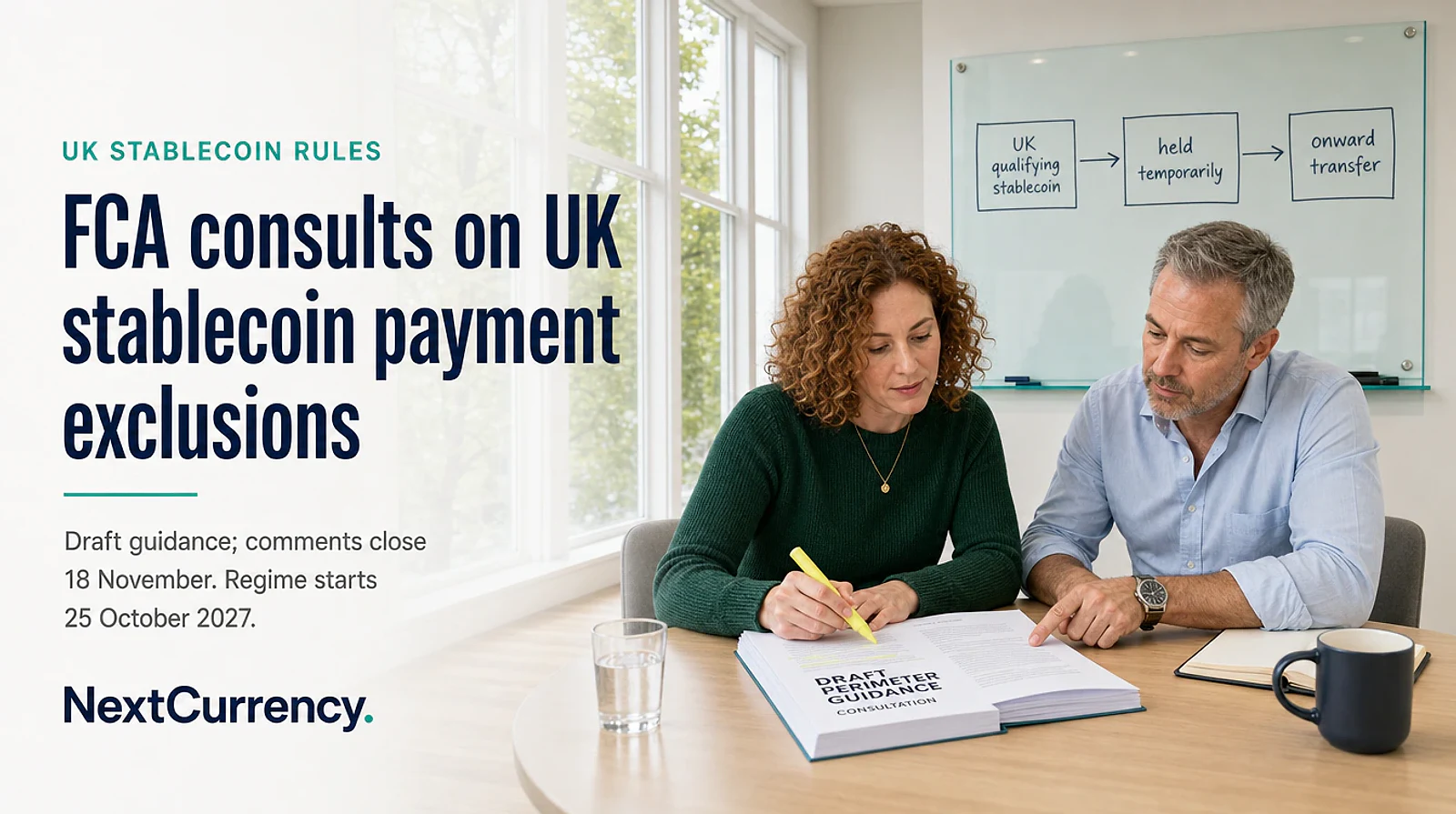 FCA Consults on Exclusions That Would Let Many UK Stablecoin Payment Activities Run Without Crypto Permissions — editorial cover artwork