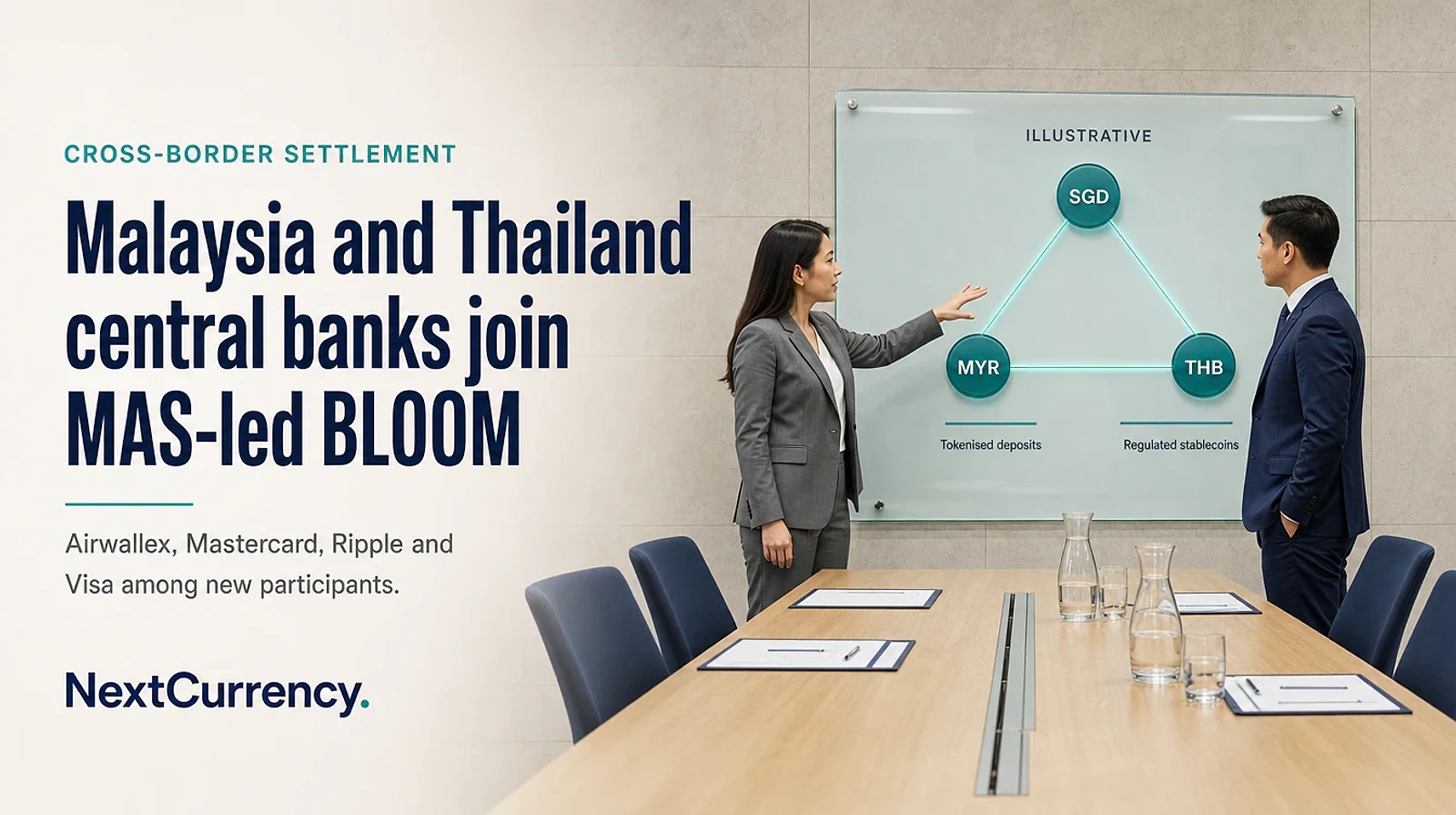 Bank Negara Malaysia and Bank of Thailand Join MAS-Led BLOOM Initiative on Cross-Border Digital Money — editorial cover artwork