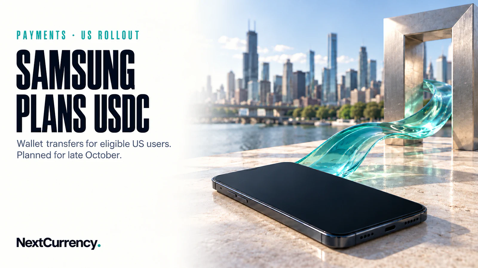 Samsung Wallet Plans USDC Transfers for Eligible US Users in Late October — editorial cover artwork